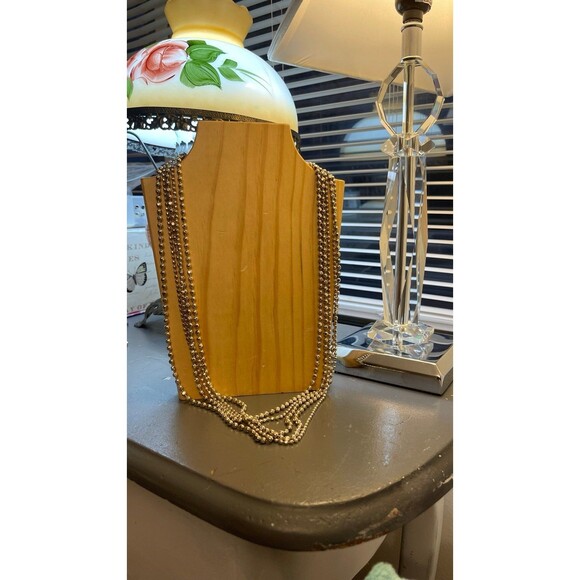 Multi layered silver  necklace - Picture 6 of 7